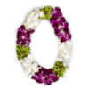 Purple-Green-White-Double-Lei